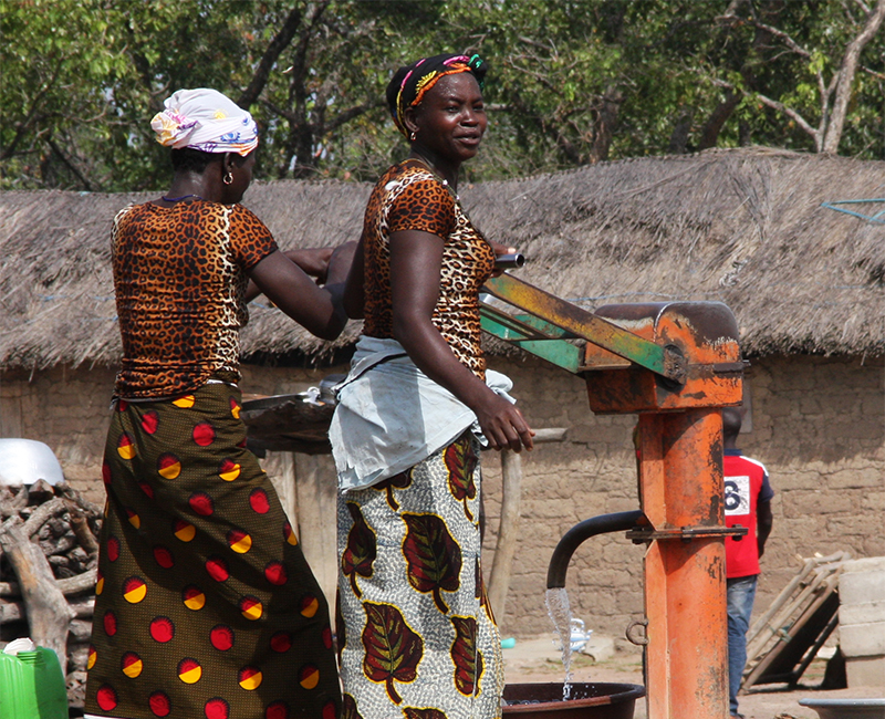 Village water pumps in Code d´Ivoire